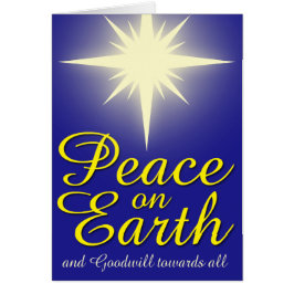 Fred på Earth Star-Helgdag fotohälsningskort Hälsningskort