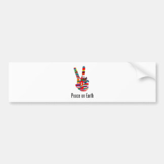 Fred på jord bildekal