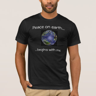 Fred på jord… börjar med mig tee shirt