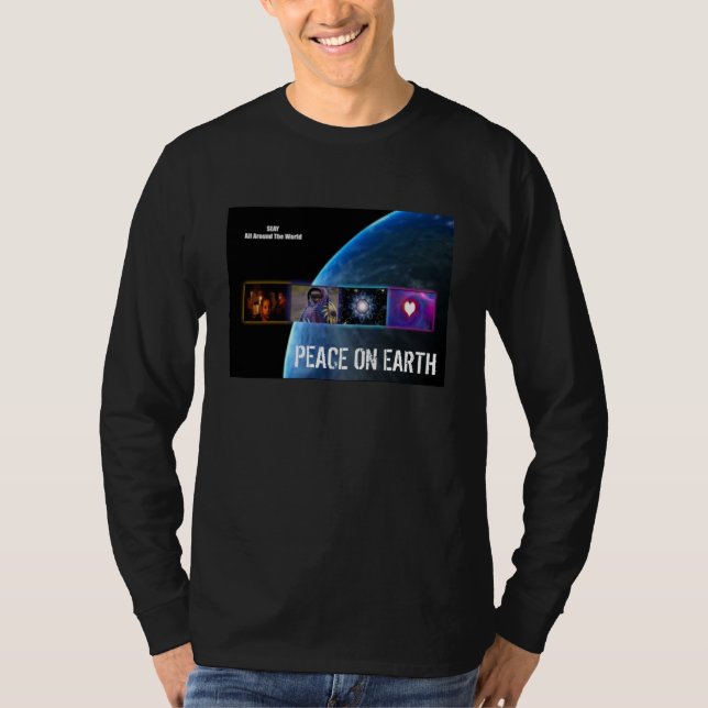 Fred på jord tee (Framsida)
