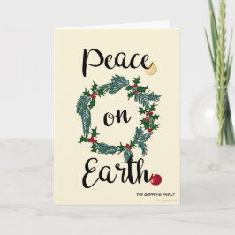 Fred på jorden. Anpassningsbar Helgkort