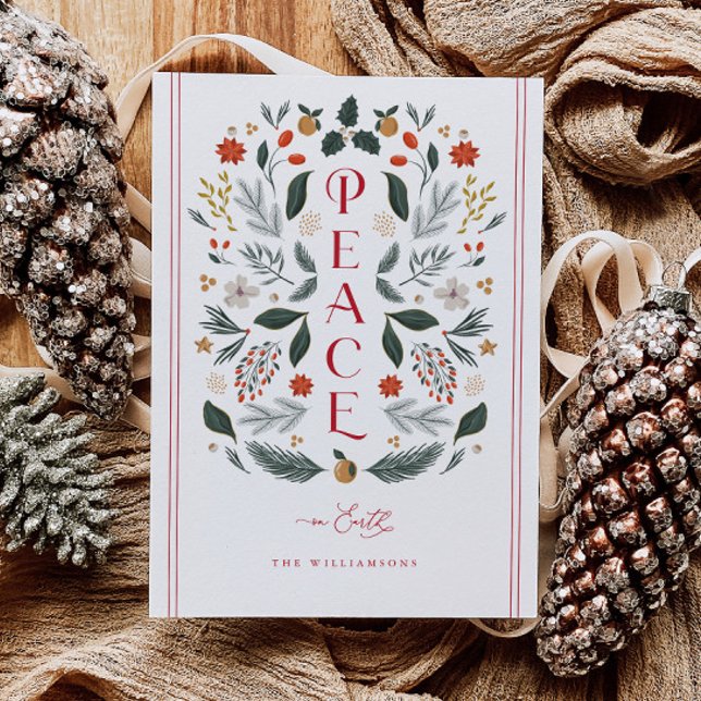 Fred på jorden - botaniskt julkort - Helgdag (Skapare uppladdad)