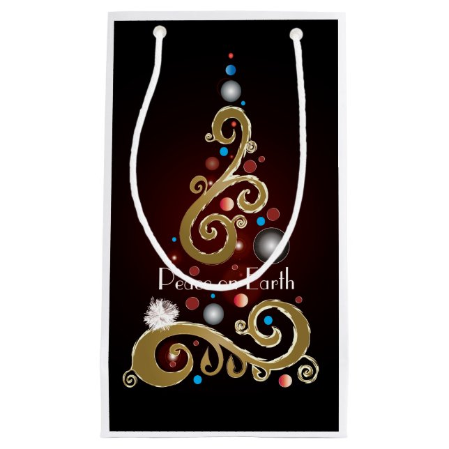 Fred på jorden, citat med guld Julgran (Framsidan)