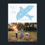 Fred på jorden Dove juldesign Helg Vykort<br><div class="desc">Fred på jorden Dove juldesign</div>