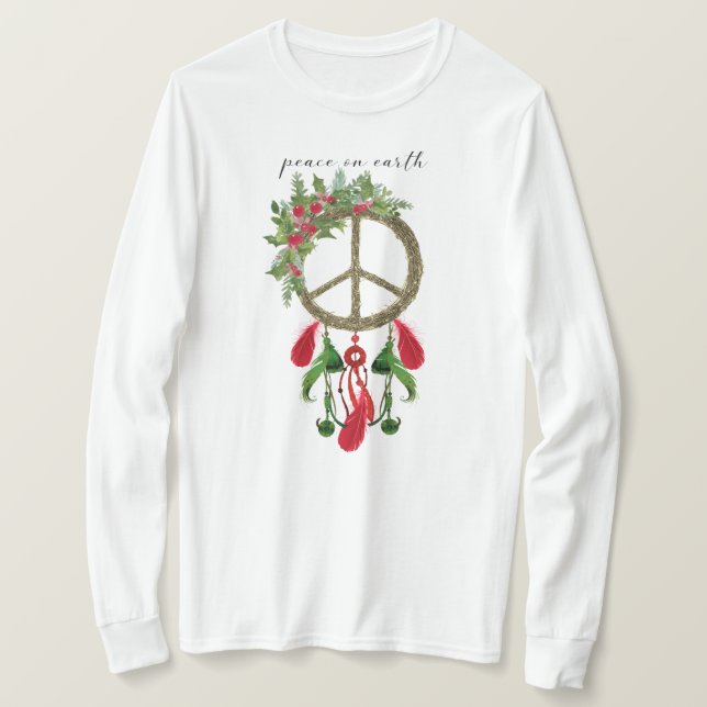 Fred på jorden Dream Catcher julskirt T Shirt (Design framsida)