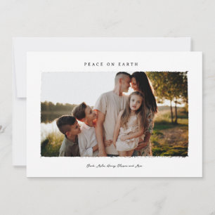 Fred på jorden Familjefoto Julkort