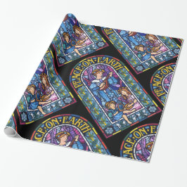 Fred på jorden före Raphaelitglas för nedfläckad Presentpapper