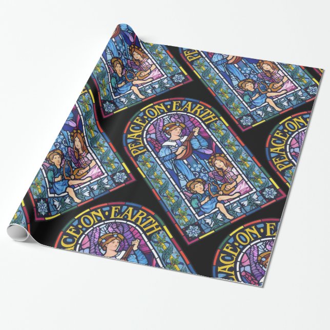 Fred på jorden före Raphaelitglas för nedfläckad Presentpapper (Utrullad)