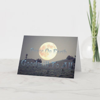 Fred på jorden, god vilja till allt helgkort