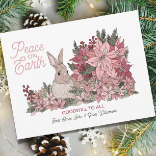 Fred på jorden Goodwill till alla blommor jul Julkort