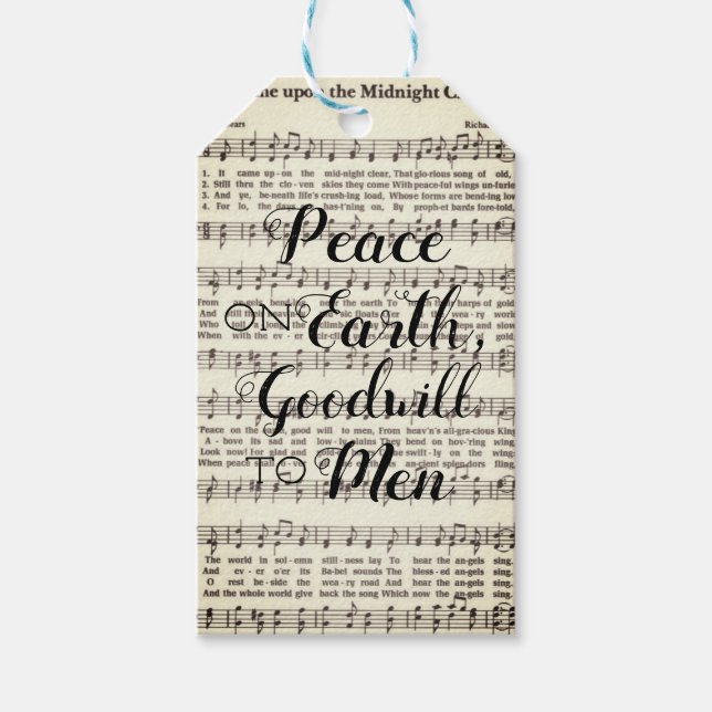 Fred på jorden, Goodwill to Manar Gift Märkre Presentetikett (Framsidan)