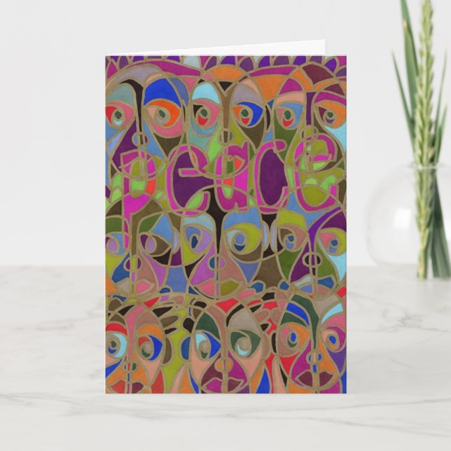 Fred på jorden. helgkort (Framsida)