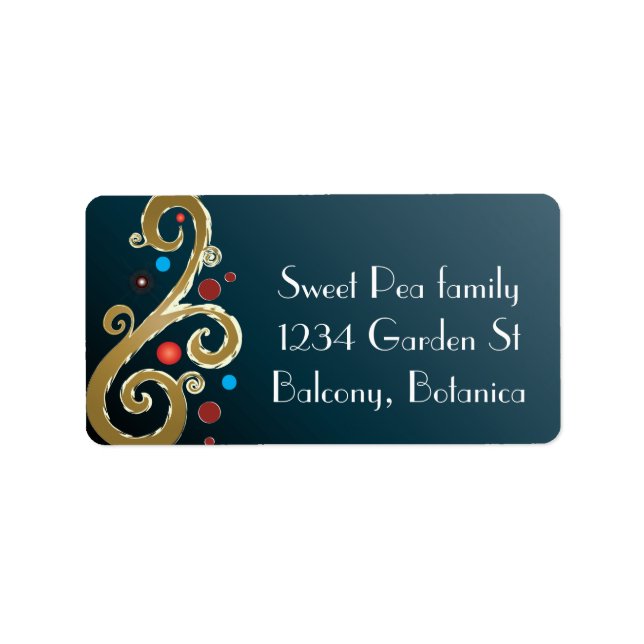 Fred på jorden I Adressetikett (Framsidan)