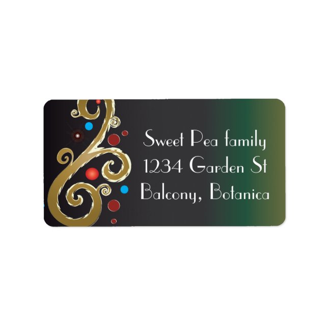 Fred på jorden II Adressetikett (Framsidan)