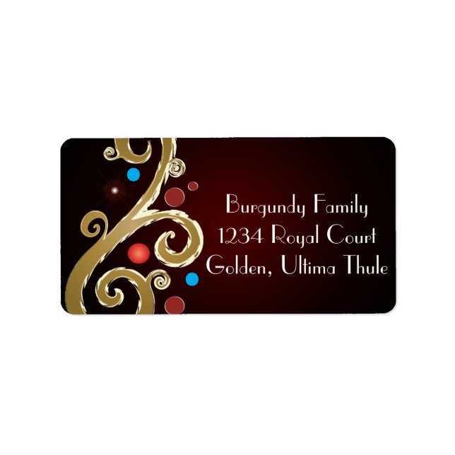 Fred på jorden III Adressetikett (Framsidan)