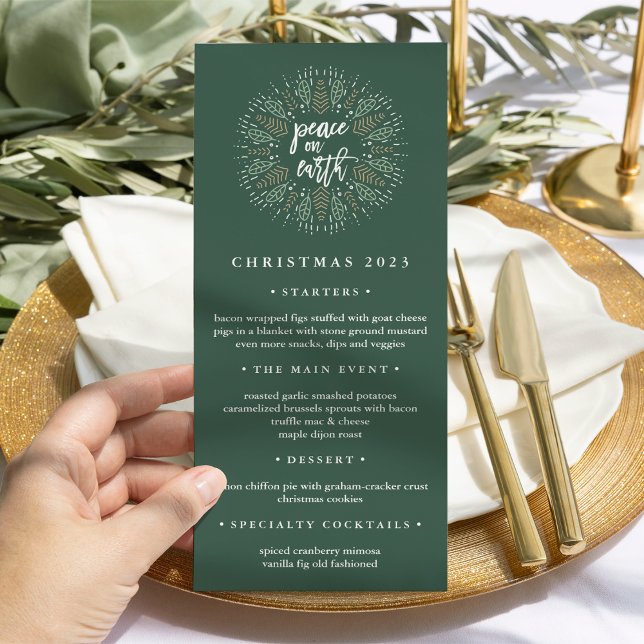 Fred på jorden | Juldag Meny (Skapare uppladdad)