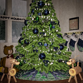 Fred på jorden Julgranar Julgransmatta Borstad Polyester