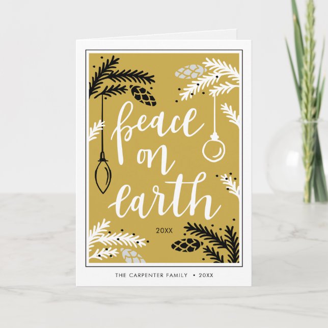Fred på jorden | Julkort med foto Helgkort (Framsida)