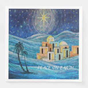 Fred på jorden Julstjärnan i Bethlehem Napkins Pappersservett