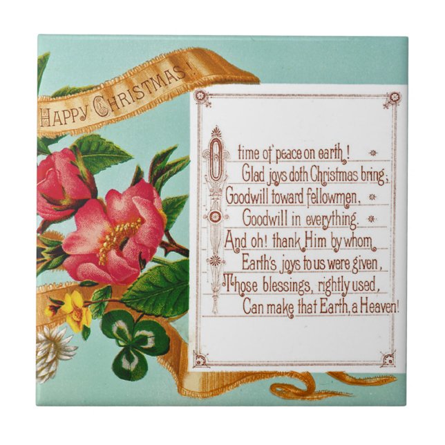 Fred på jorden kakelplatta (Framsidan)