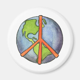 Fred på jorden magnet