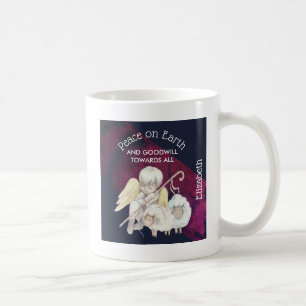 Fred på jorden och Goodwill Mot alla Shepherd Kaffemugg