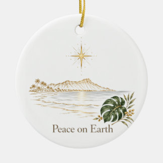 Fred på jorden-ornament julgransprydnad keramik