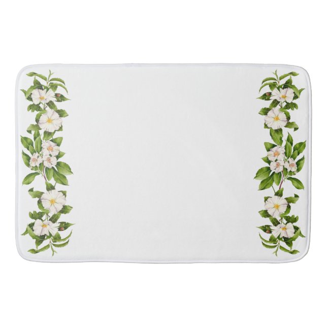 "Fred på jorden" på en badmat Badrumsmatta (Framsidan)