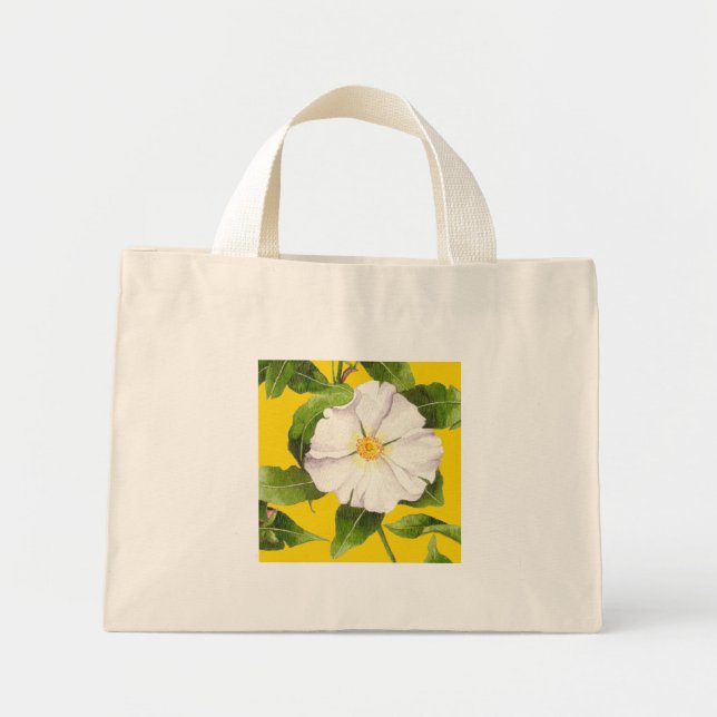 "Fred på jorden" på ett litet Tote Mini Tygkasse (Framsidan)