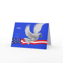 Fred på jorden. Peace Dove Patriotic jul