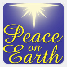 Fred på jorden Stjärn Juldekal