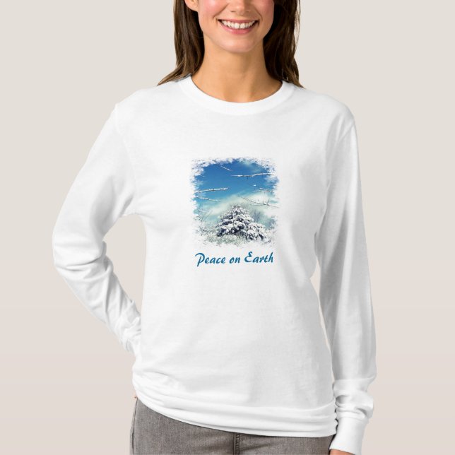 Fred på jorden t-shirt (Framsida)