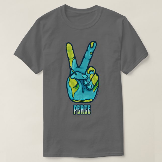 Fred på jorden t shirt (Design framsida)
