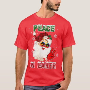 Fred på jorden Underteckna God jul Santa Hat hipp T Shirt