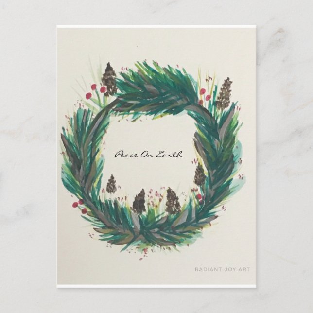 Fred på jorden vykort (Framsida)