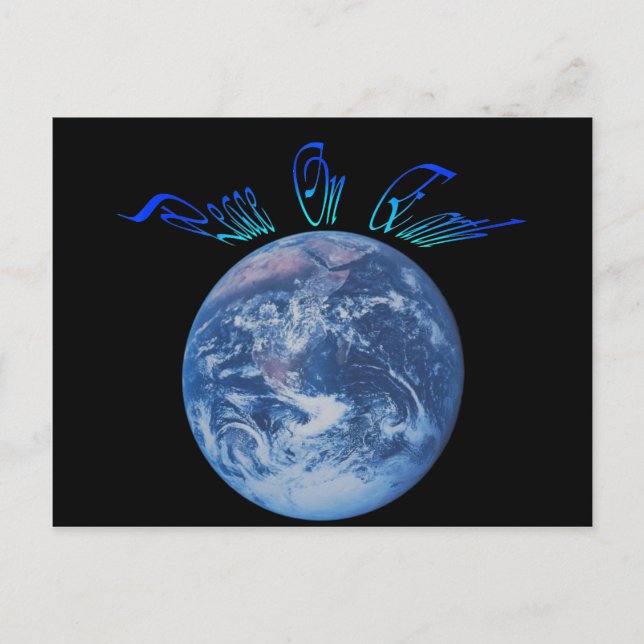 Fred på jorden vykort (Framsida)