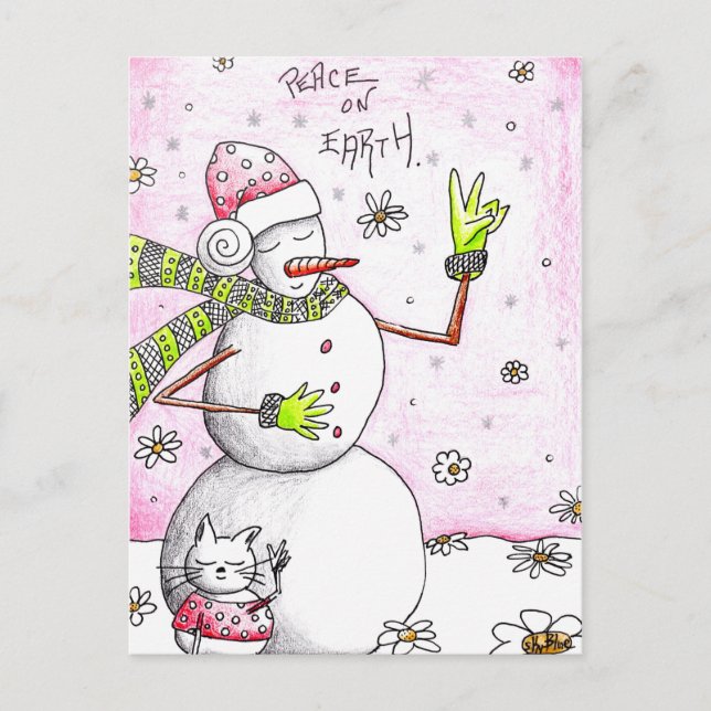 Fred på jorden - vykort för en sak (Framsida)