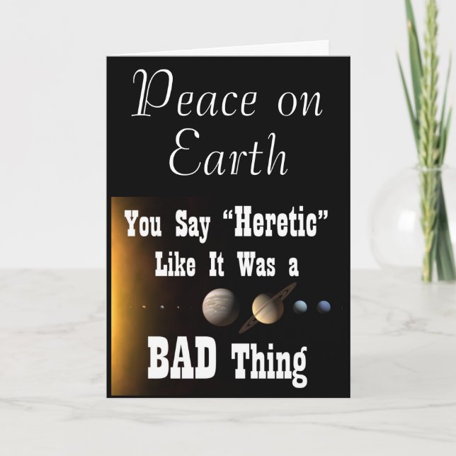 Fred på jordens heretiska kort (Framsida)