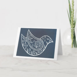 Fred på jordfågel helgkort