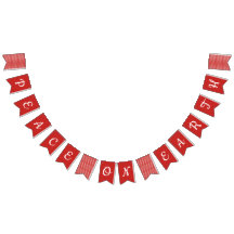 Fred på jordhelgdag som Bunting flaggor