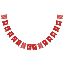 Fred på jordhelgdag som Bunting flaggor