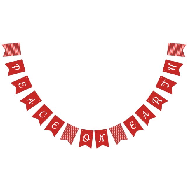 Fred på jordhelgdag som Bunting flaggor (Alla)