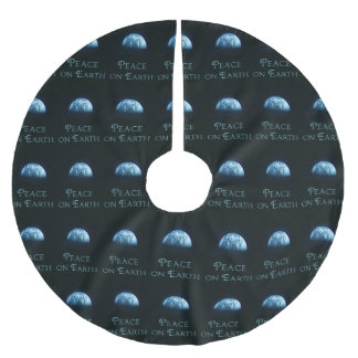 Fred på jordjulgrankjolen julgransmatta borstad polyester