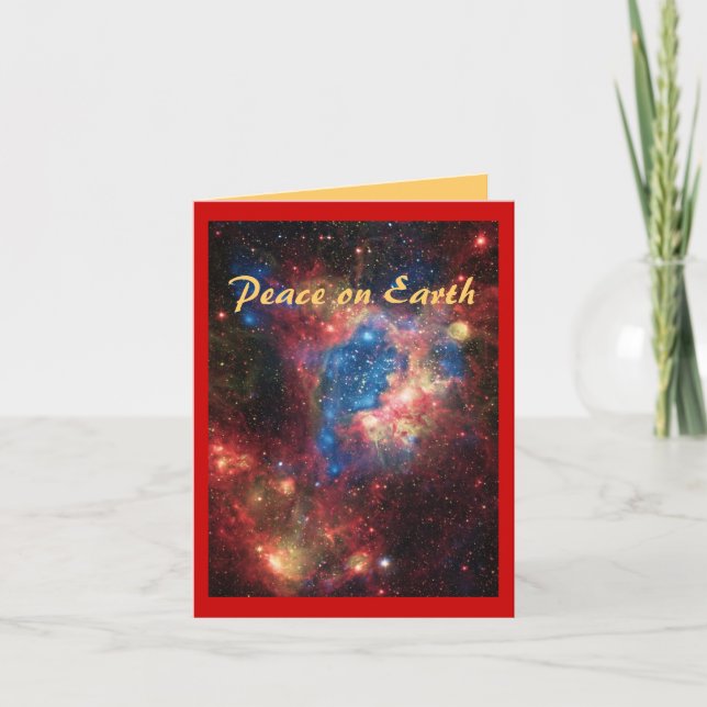 Fred på jordjulkort helgkort (Framsida)