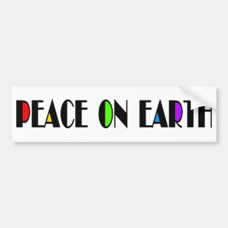 FRED PÅ JORDSBUMPER STICKER BILDEKAL