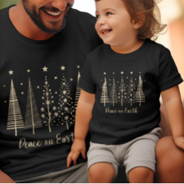 Fred på Julens minimalistiska T-Shirt