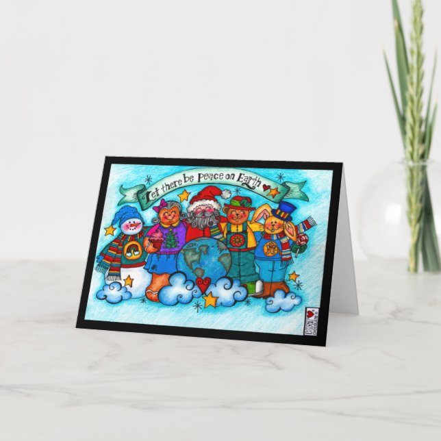 Fred på Jultomten och Friends Card Kort (Framsida)