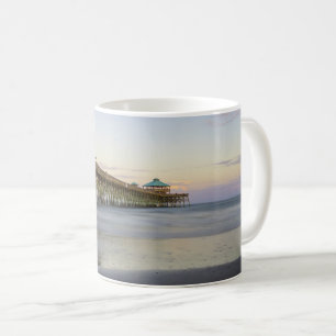 Fred på kvällen på Folly Beach-kaffe Mugg