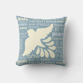 FRED på många språk dekorativ kudde