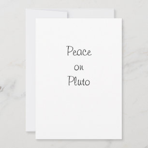 Fred på Pluto Julkort